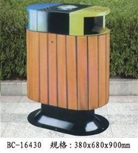 云南钢木垃圾桶 户外垃圾桶不锈钢 公共场合果皮箱大号分类环卫 室外小区公园垃圾桶
