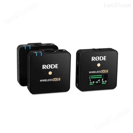 选购RODE话筒罗德Wireless Go II二代一拖二无线麦克风领夹话筒小蜜蜂胸麦