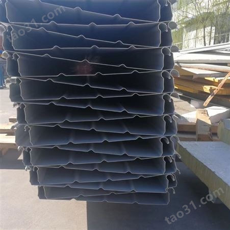 木纹铝镁锰板 YX25-210-840 铝镁锰板直立锁边65-300工厂