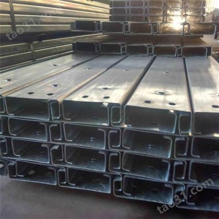 钢结构C型钢 热镀锌檩条加工 重庆Q345C型钢