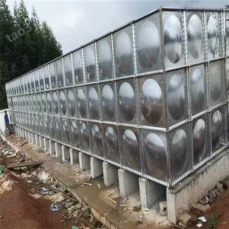 大型玻璃钢水箱厂家  定制拼接式不锈钢水箱 地埋消防水箱 河北工厂