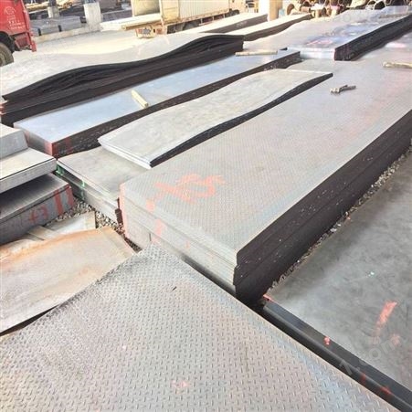 汕头花纹钢板加工厂家 鞍钢商铺超市防滑板楼梯 材质H-Q235B规格3.5*1260