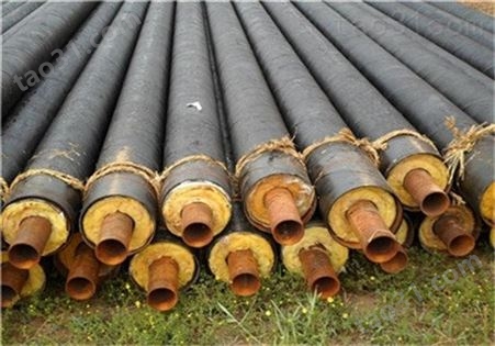 地埋钢套钢保温钢管 输水用防腐钢管 聚氨酯夹克保温钢管采购