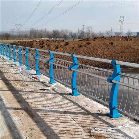 兰州不锈钢复合管桥梁护栏河道隔离护栏厂家