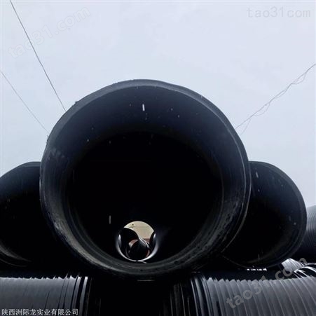陕西HDPE中空壁缠绕管 市政排污管 扩口缠绕管 承插式缠绕管厂家