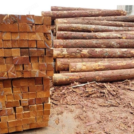 供应俄罗斯落叶松木方落叶松枕木材质硬电缆木板物流打包木条