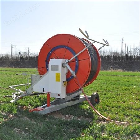 卷盘式喷灌机 大型移动农田小麦增收抗旱灌溉机