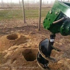大马力汽油挖坑机 汽油农用施肥钻孔机 手推式独轮挖坑机