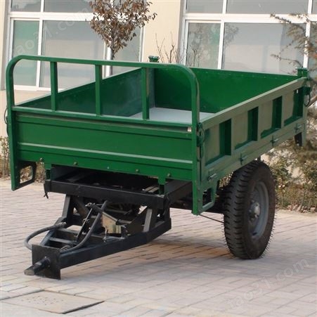 拖拉式农用运输车车斗 载重10吨双轴拖车挂斗