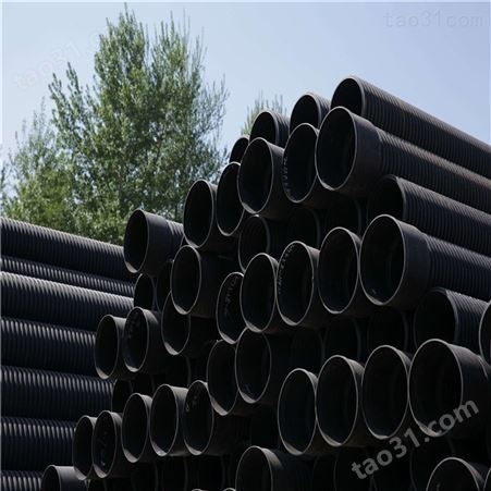 HDPE钢带增强螺旋波纹管 DN800万锦批发厂家 钢带波纹排水管