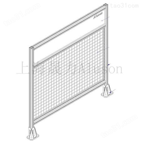机器人围栏护栏网车间隔离网自动化设备安全防护网黄格防护栏