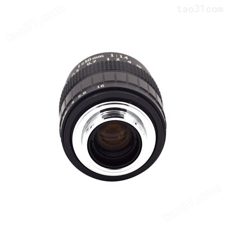 福建定制 50mm F1.4 C口电视电影镜头 定焦微单镜头 黑色5014镜头