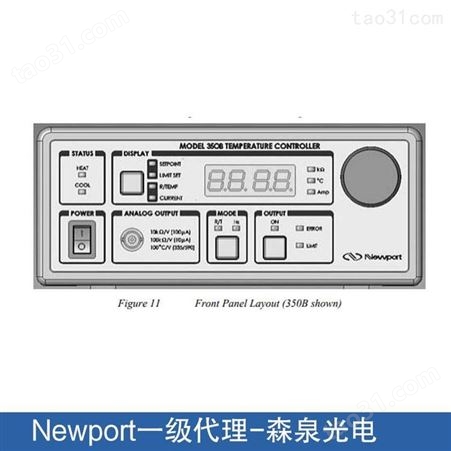 newport 350B 激光二极管热电温度控制器，±5 A，11 VDC，55 W，USB